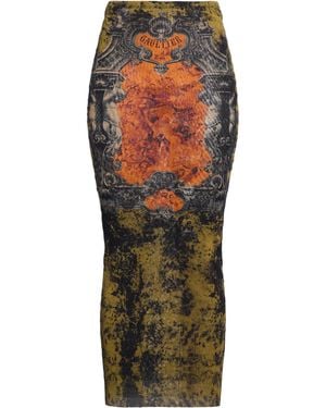 Jean Paul Gaultier Maxi Skirt Polyamide - Orange