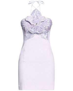 Amen Lilac Mini Dress Polyester - White