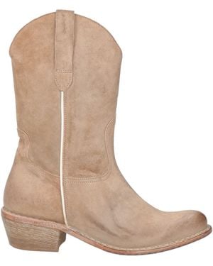 Moma Sand Ankle Boots Leather - Natural