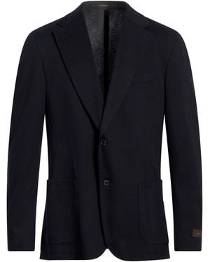 Windsor. Midnight Blazer Cotton, Polyamide - Blue
