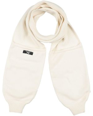 Y-3 Cream Scarf Recycled Polyamide, Wool, Elastane - Natural