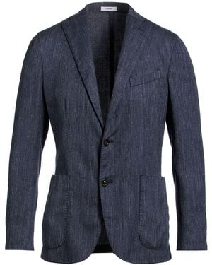 Boglioli Blazer Wool, Silk, Linen - Blue
