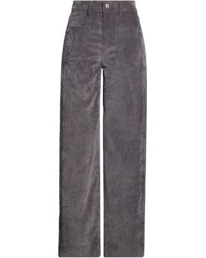 RAFFAELLO ROSSI Charcoal Pants Polyester, Polyamide, Elastane - Gray