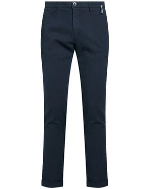 Mason's Pants Cotton, Elastane - Blue