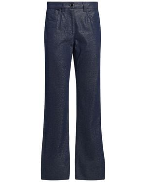 Giorgio Armani Pants Cotton, Viscose, Metallic Fiber, Polyamide - Blue