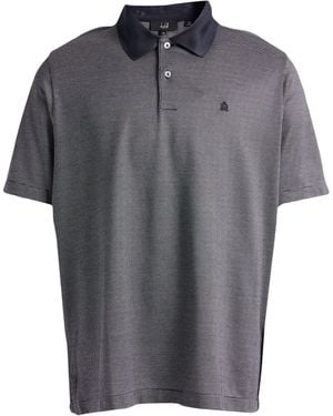 dunhill Midnight Polo Shirt Mulberry Silk, Cotton - Gray