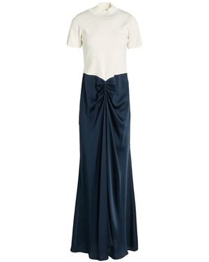 Raquel Diniz Maxi Dress Acetate, Viscose - Blue
