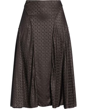 Fendi Midi Skirt Silk - Gray