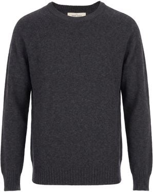 Gran Sasso Charcoal Sweater Cashmere, Virgin Wool - Blue