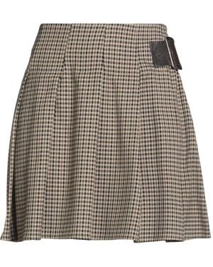 Haveone Camel Mini Skirt Polyamide, Viscose, Elastic Fibers - Gray