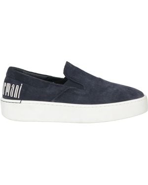 Emporio Armani Trainers Calfskin - Blue