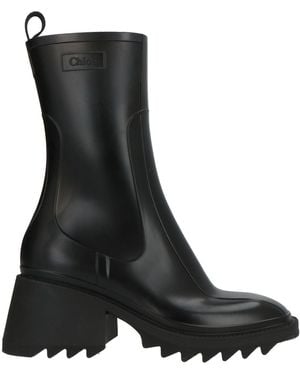 Chloé Ankle Boots Rubber - Black