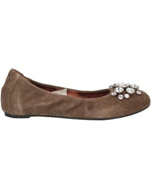 Ras Ballet Flats - Brown