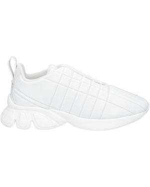 Burberry Quilted Leather Trainer - White