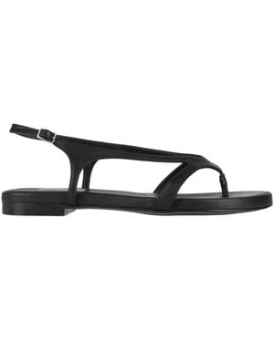Agl Attilio Giusti Leombruni Thong Sandal Leather - Black
