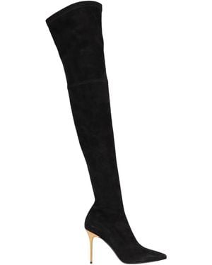 Balmain Knee Boots - Black