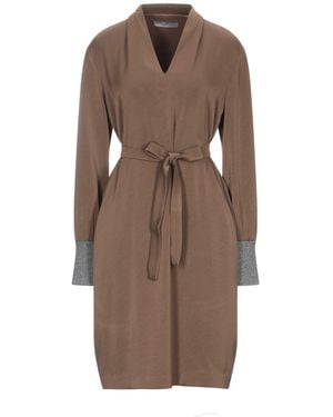 Marella Midi Dress Acetate, Polyester - Brown