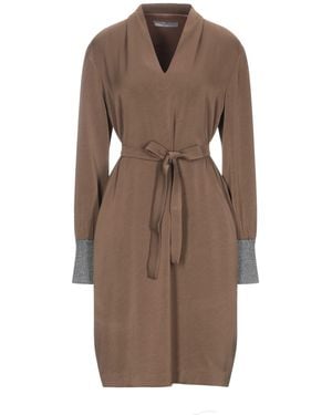 Marella Midi Dress Acetate, Polyester - Brown