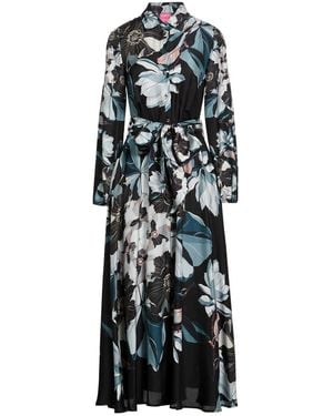 Franco Ferrari Midi Dress Silk - Black