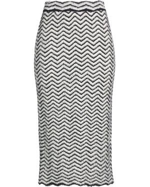 Akep Midi Skirt Polyamide, Metallic Fiber, Acrylic, Nylon, Alpaca Wool - Gray