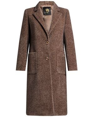 Gai Mattiolo Coat Polyester, Nylon - Brown