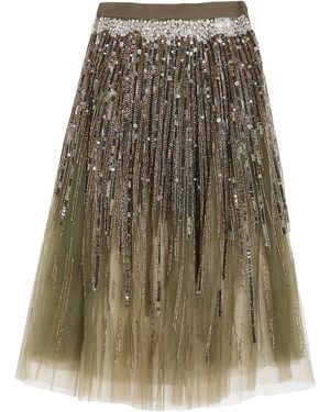 Elisabetta Franchi Midi Skirt - Green