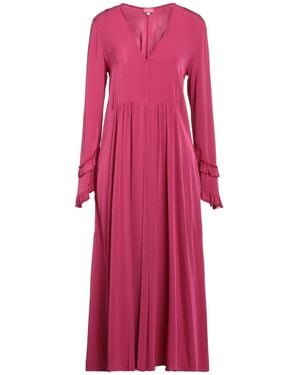 HER SHIRT HER DRESS Midi Dress - Pink