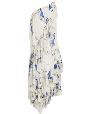Burberry Midi Dress Viscose - White