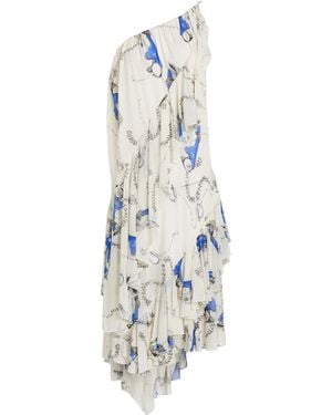 Burberry Midi Dress Viscose - White