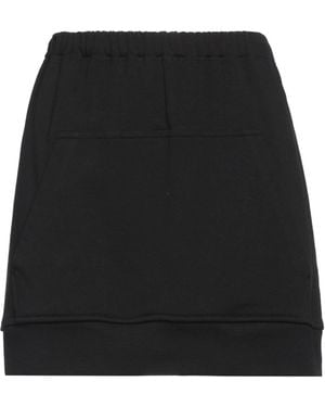 RED Valentino French Terry Mini Skirt - Black