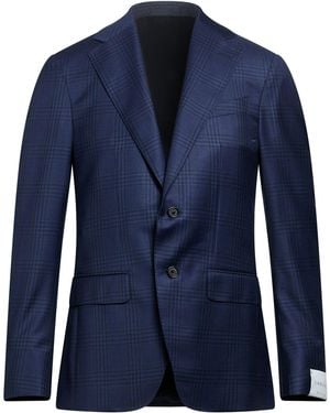Caruso Blazer Wool, Silk - Blue