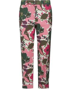 P.A.R.O.S.H. P.A.R.O..H. Military Pants Cotton, Polyester, Elastane - Red