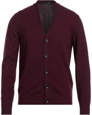 Harmont & Blaine Burgundy Cardigan Wool, Viscose, Polyamide, Cashmere - Purple