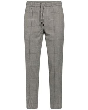 Isaia Trousers Virgin Wool - Grey
