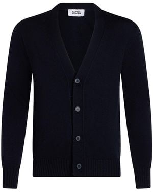 Alpha Studio Cardigan Merino Wool - Blue