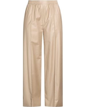 Yves Salomon Trousers Virgin Wool, Silk - Natural