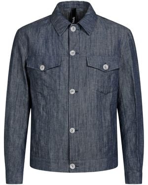 Hevò Jacket Linen, Cotton - Blue