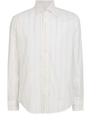 Eleventy Shirt Cotton, Lyocell - White