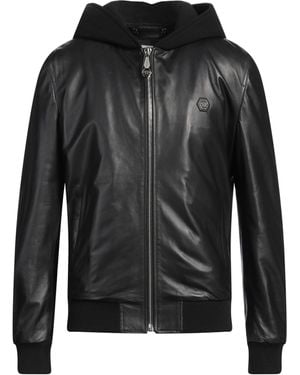 Philipp Plein Jacket Shearling, Cotton, Polyester - Black