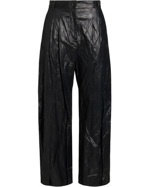 Malloni Pants Viscose, Polyester, Cotton, Metal - Black