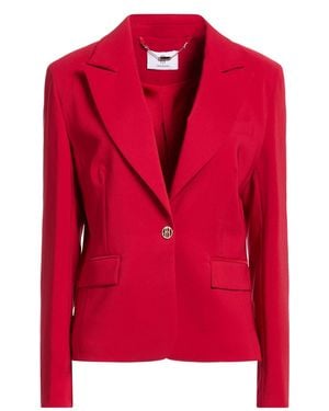 Fracomina Blazer Polyester, Elastane - Red