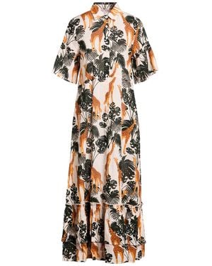 CONNOR & BLAKE Cream Maxi Dress Cotton - White
