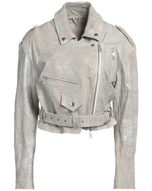 Giorgio Brato Jacket Leather - Gray