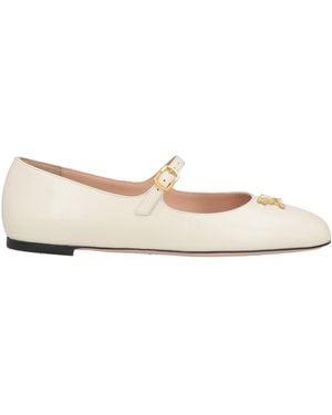 Bally Ivory Ballet Flats Calfskin - Natural