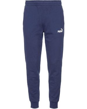 PUMA Pants Cotton, Polyester, Elastane - Blue