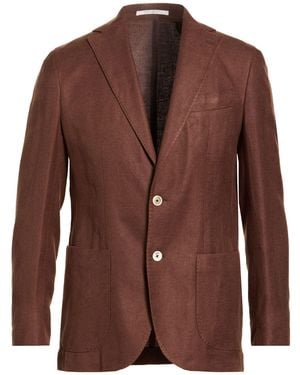 Eleventy Platinum Blazer Linen, Wool, Silk - Brown