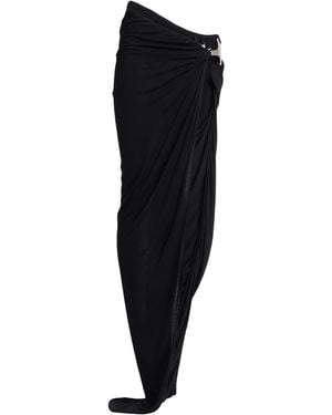 Rick Owens Maxi Skirt Viscose - Black