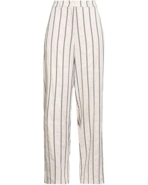 Cambio Pants Linen, Cotton - White
