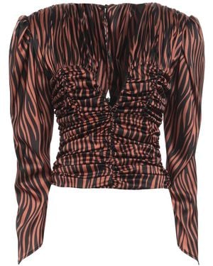 Nineminutes Rust Top Polyester, Elastane - Brown