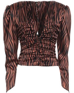 Nineminutes Rust Top Polyester, Elastane - Brown